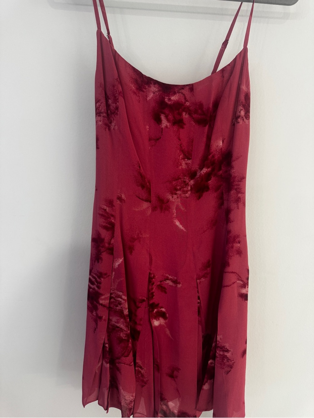 Reformation Annelise NWT Fuchsia Floral Mini Dress - Picture 3 of 7